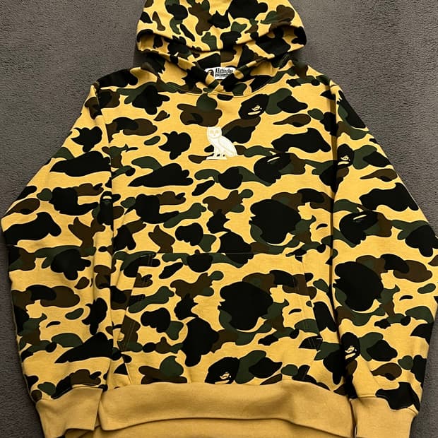 베이프 x OVO 카모 후드 처분 