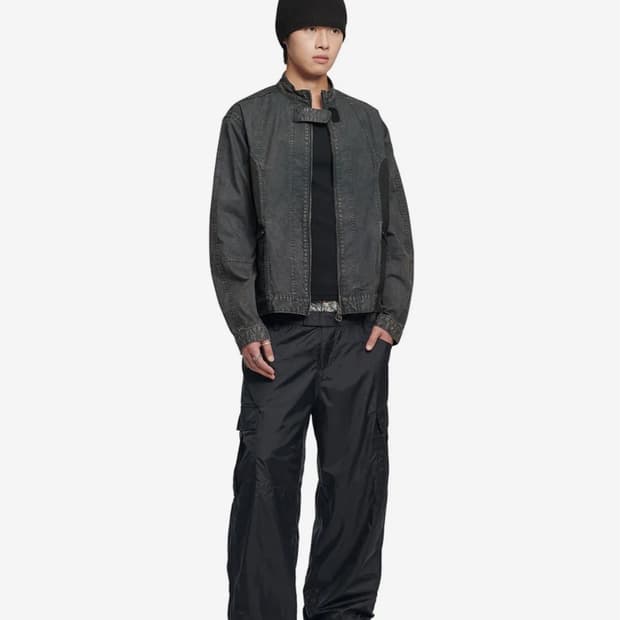 노매뉴얼 OVERDYED TWO-TONE JACKET