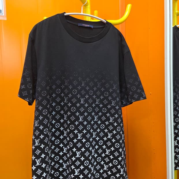 XL 정품 루이비통 모노그램 반팔 티셔츠 블랙