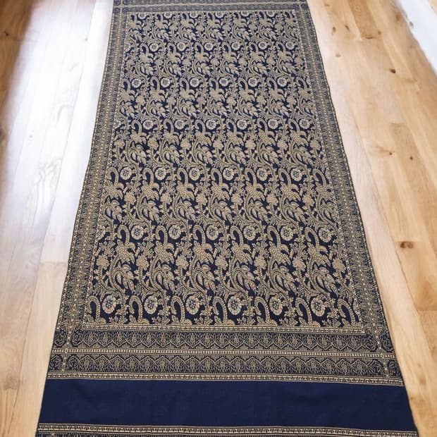 빈티지 이집트 페이즐리 태피스트리 러그 커페트