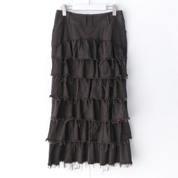 prime) frill long damage skirt
