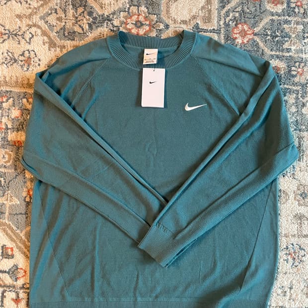 나이키 투어 골프 스웨터 미네랄 틸 니트 (새제품. XXL)
