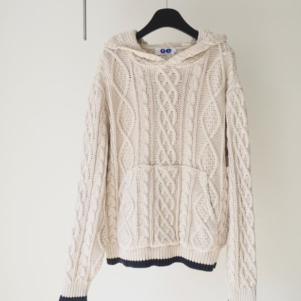 1990's GOOD ENOUGH knit hoodie 