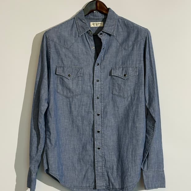 [L]saint laurent denim shirt