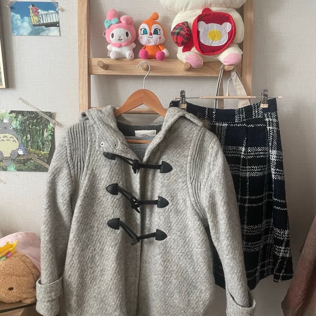 모리걸 빈티지 그레이 떡코 set🩶❄️