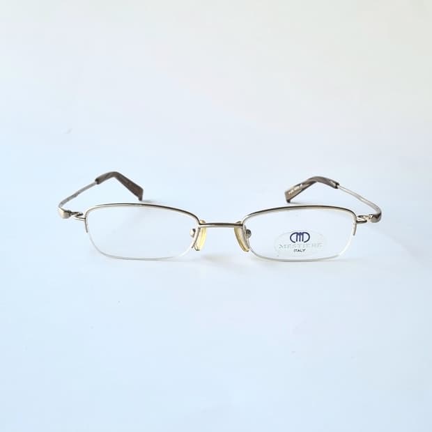 데드스탁 ITALY 빈티지 하프림 지그재그 안경테 712