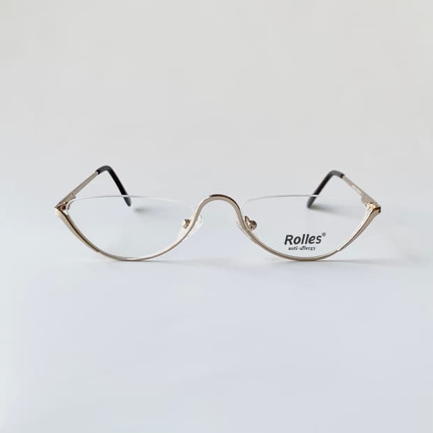 745 데드스탁 언더림 골드 라운드 유니크 빈티지안경테