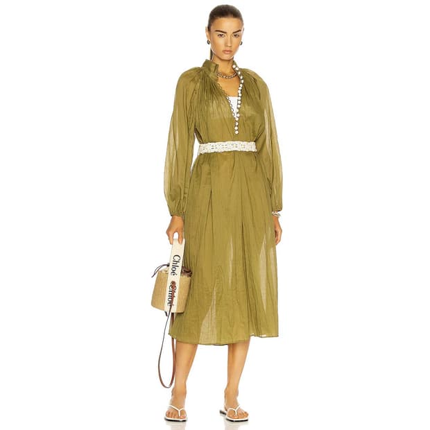 짐머만 ZIMMERMANN 크링클 셔츠 원피스