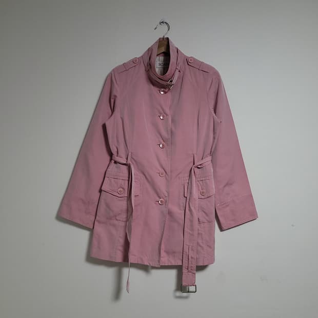 (40) SCAPA 스카파 핑크 트렌치 코트 자켓 일제