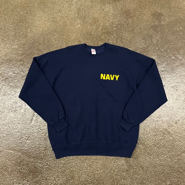 90s NAVY 밀리터리 스웻셔츠 (105)