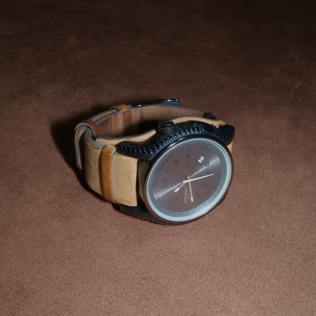 디젤 빈티지 레더 시계 워치