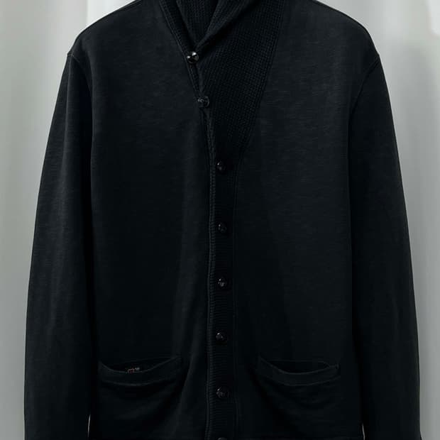 폴로 랄프로렌 블랙 피그먼트다이 도네갈 가디건 자켓