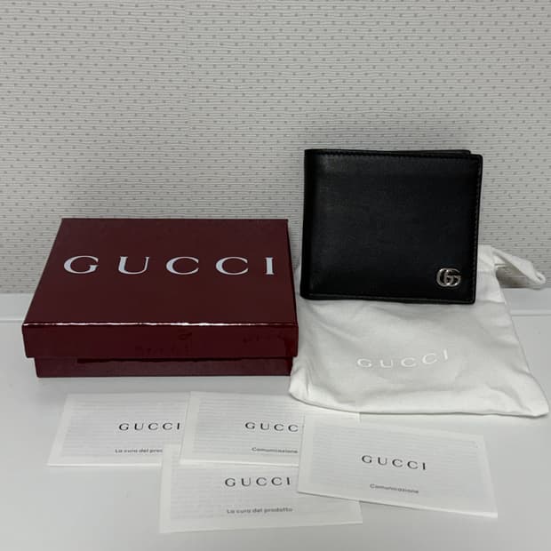 구찌 남자 반지갑 블랙 풀구성