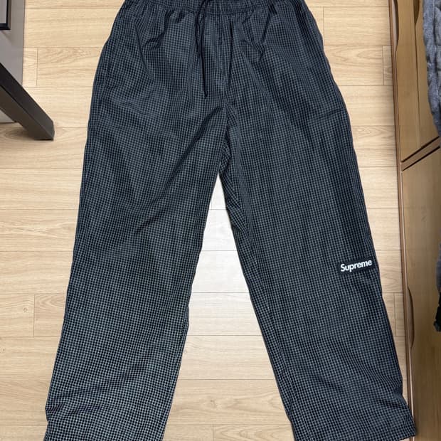 슈프림 리플렉티브 립스탑 트랙 팬츠