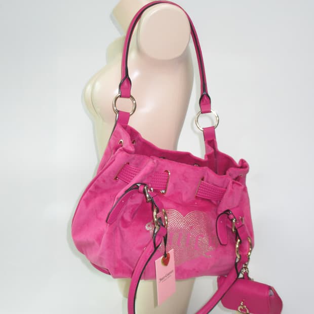 쥬시 꾸뛰르 익스클루시브 토트백 핑크 + 미니 코인월렛 챰