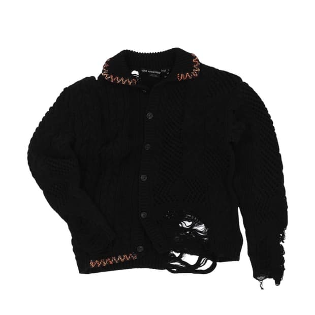 ADSB 앤더슨벨 소바쥬 코튼 가디건 블랙