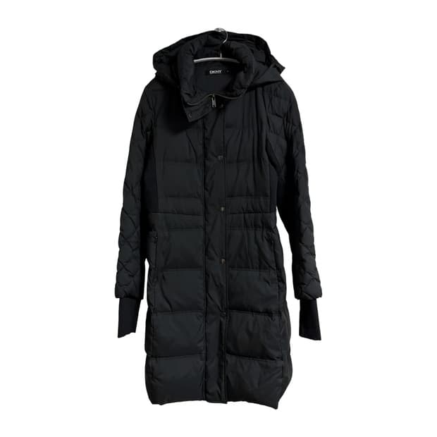 DKNY 블랙 다운코트