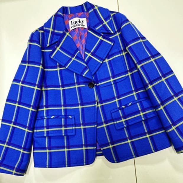 럭키슈에뜨 모혼방 코트 