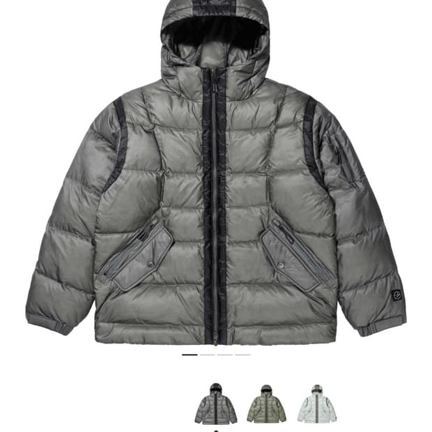 록히드마틴 구스다운 패딩 차콜