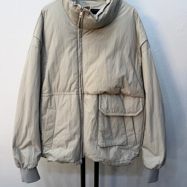 정품) 시스템옴므 한섬 22ss 나일론 구스패딩 105