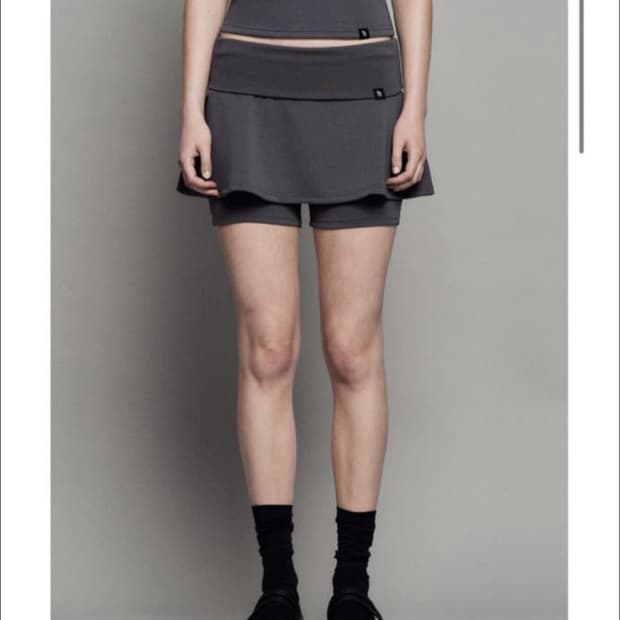 시너진 스커트팬츠 스커트쇼츠 차콜