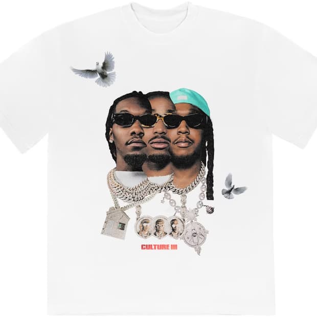 2021 MIGOS 미고스 컬쳐 3 머천다이즈 반팔 티셔츠 새 상품