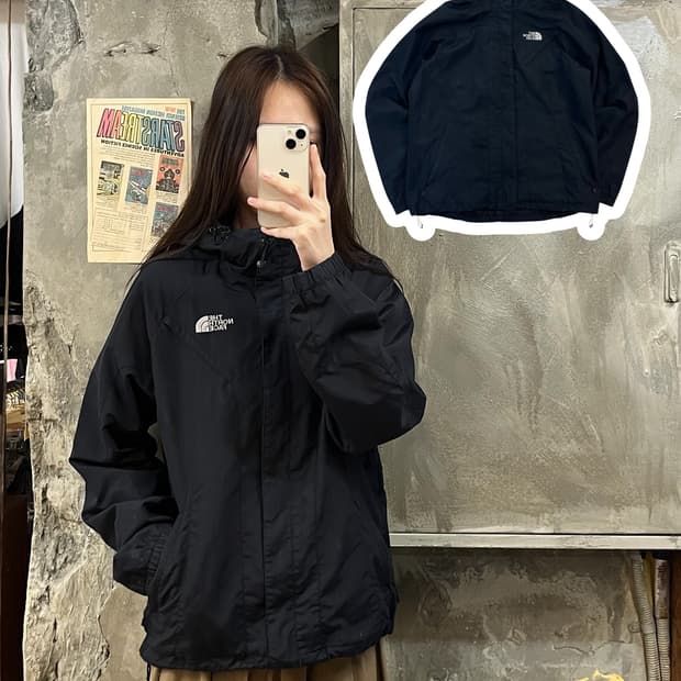 노스페이스 바람막이 블랙 95 #csz759 