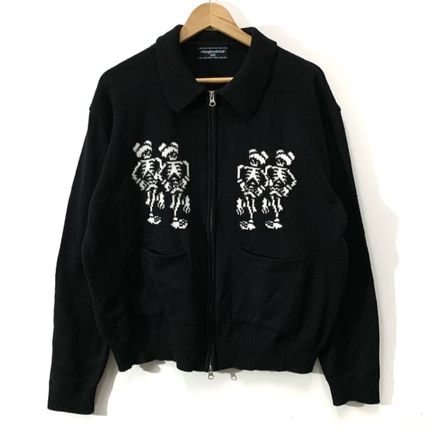 나이스고스트클럽 니트 집업