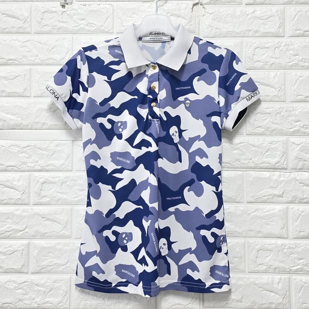 마크앤로나 카모플라쥬 골프 반팔티 S