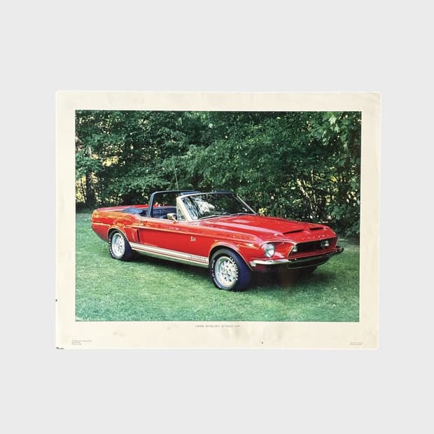 포드 머스탱 쉘비 빈티지 포스터 (액자포함)