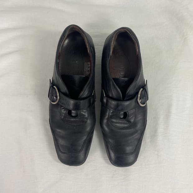 TODS 토즈 레더 버클 슈즈 230-235