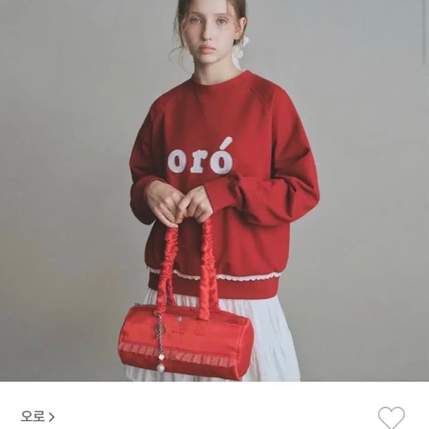 Oro 오로 (라퍼지 스토어 우먼 라인) 레이스 맨투맨