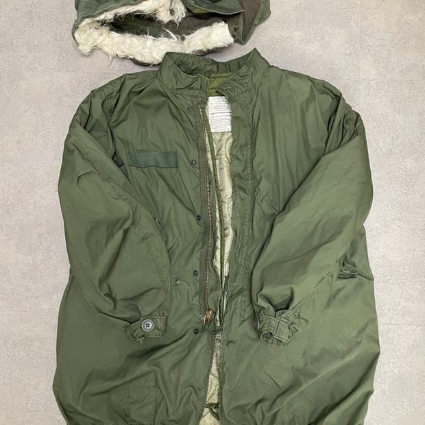 70s 오리지널 미군 m65 피쉬테일 라이너 포함 개파카