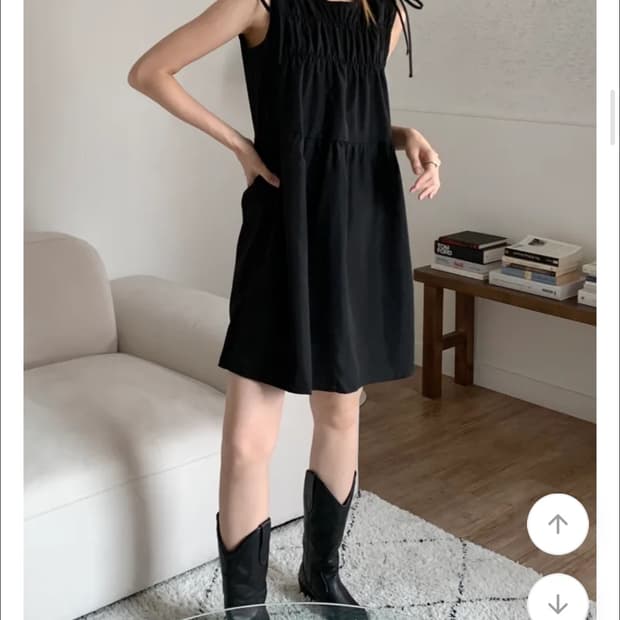 셔링원피스 블랙