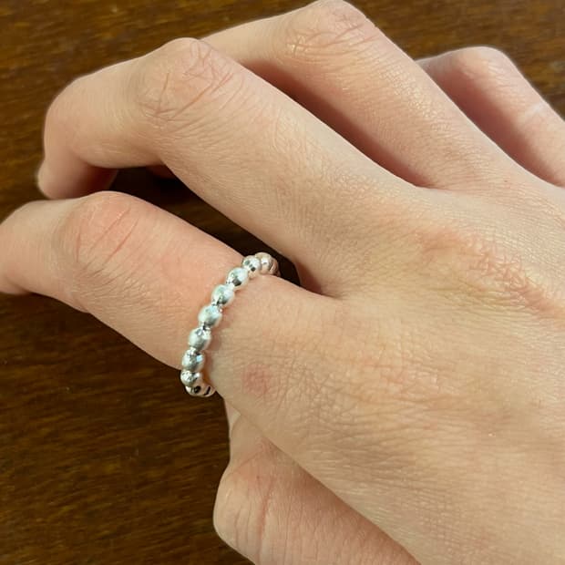 새상품 여성 신주 구슬 반지 