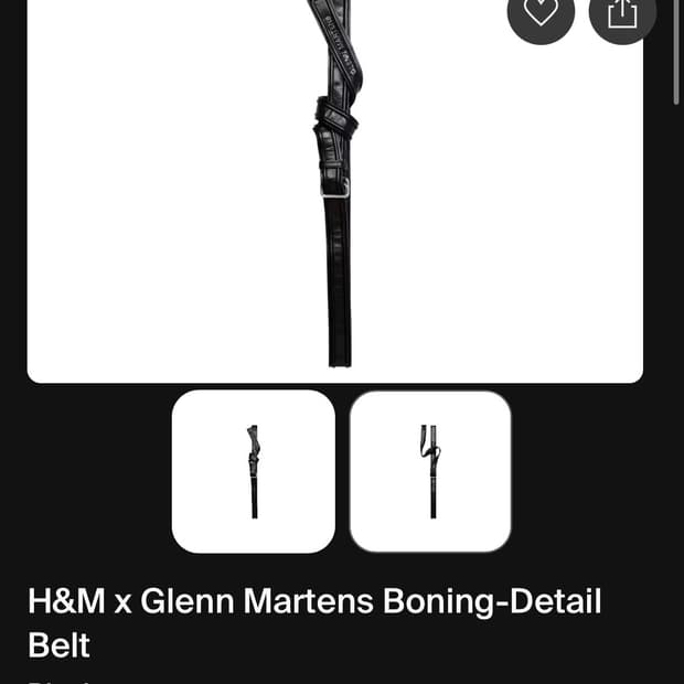 h&m glenn martens belt