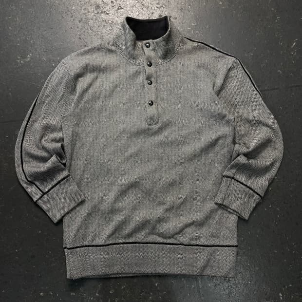 100 타미힐피거 반버튼 맨투맨