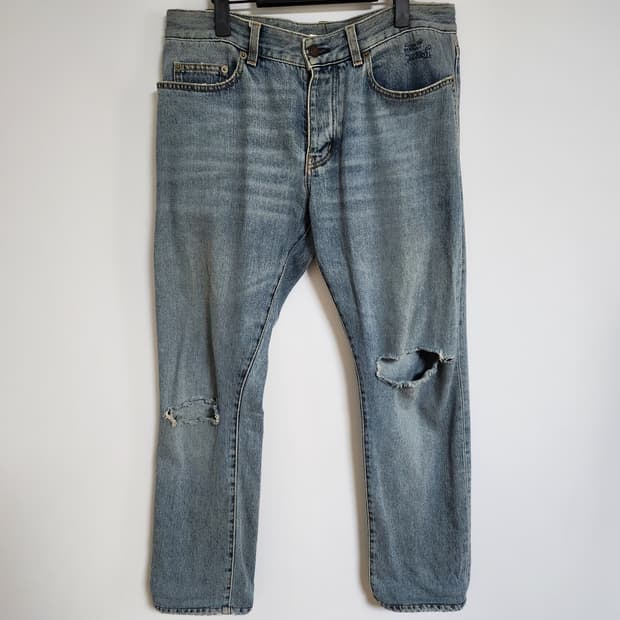[32] 생로랑 데님 디스 청바지 500723