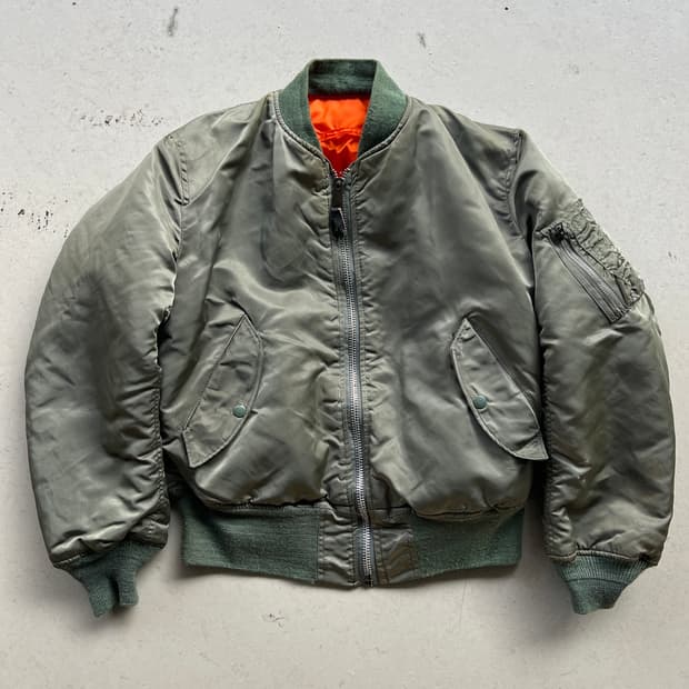 [M] 90s 미제 알파인더스트리 ma-1 봄버 자켓