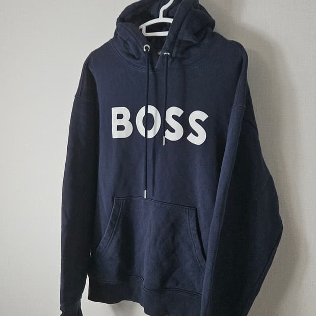 휴고보스 BOSS 빅로고 포켓 후드티 남성 정품