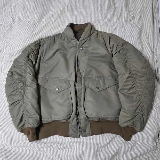 루트파인더 파일럿 자켓 M 올리브 스모키 브라운 / ma-1 마원