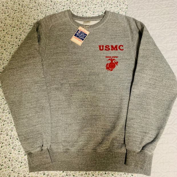 [XL] 버즈릭슨 BR69456 프리덤 슬리브 스웻셔츠 헤더그레이