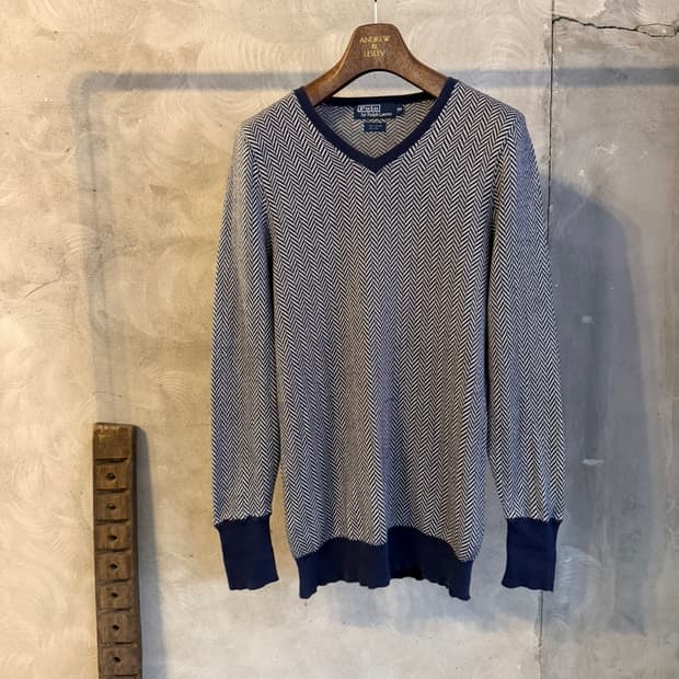 폴로 랄프로렌 브이넥 니트 100