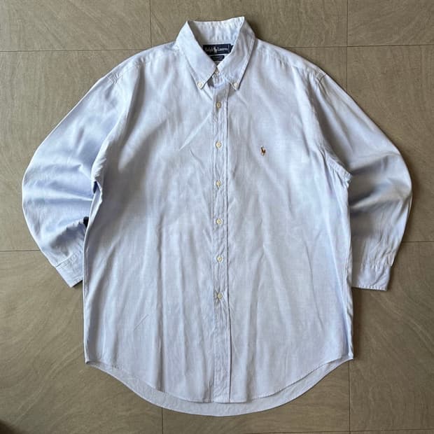 폴로 정품 스카이블루 포플린 멀티포니 긴팔 셔츠
