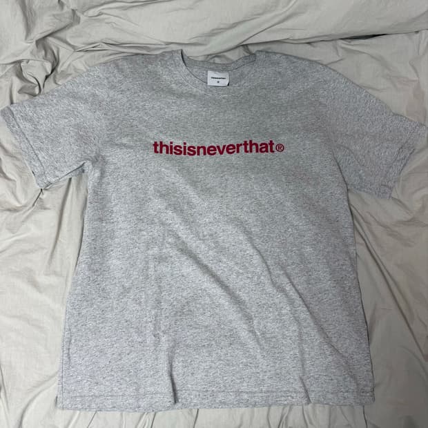 thisisneverthat 디스이즈네버댓 그레이 반팔 