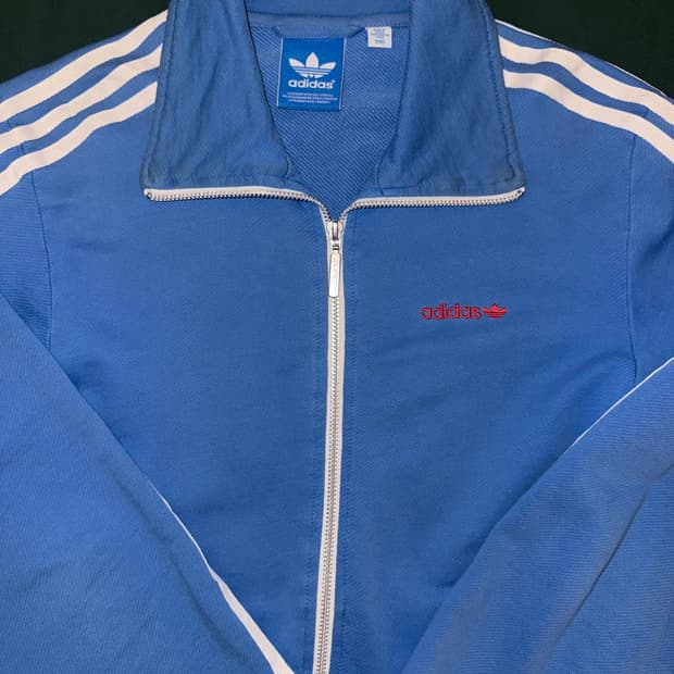 아디다스 베켄바우어 블루 트랙탑 져지 90