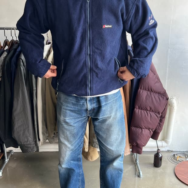 90s 버그하우스 윈드 레지스턴트 플리스 집업