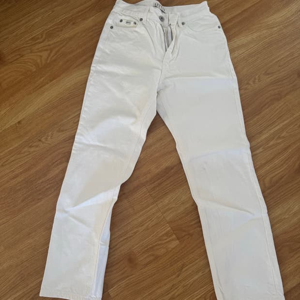 샵 레터 화이트 팬츠 S