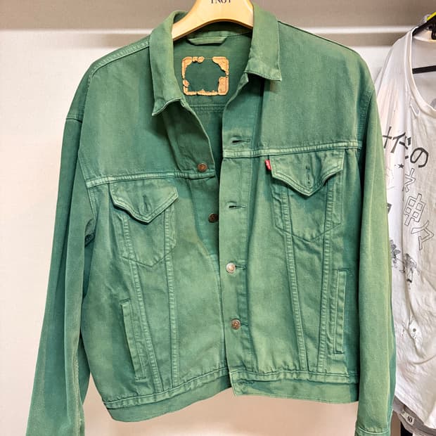 리바이스 빈티지 그린 페이딩 3세대 트러커 xl