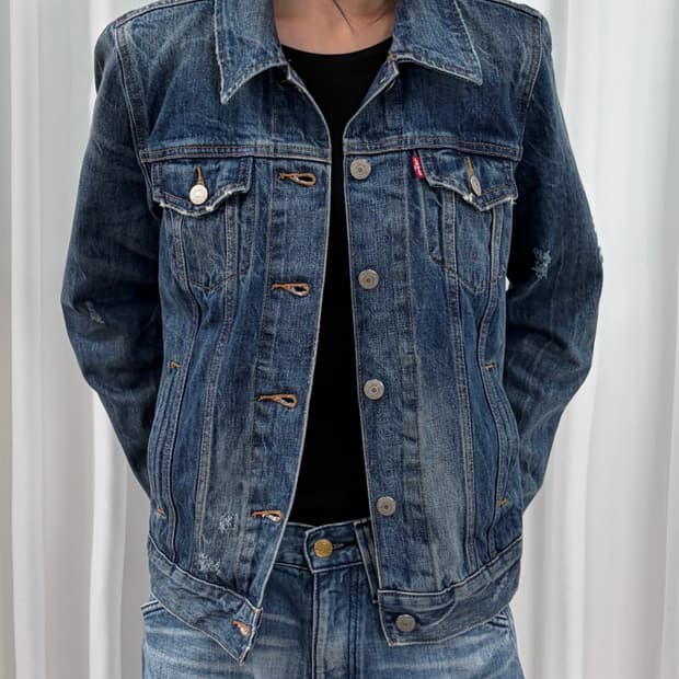 [M]리바이스 Levi's 3세대 빈티지 데미지 트러커 자켓